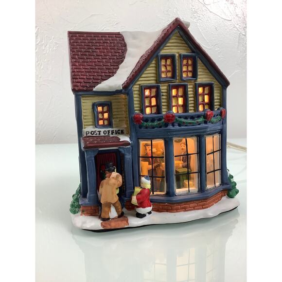 Vintage Trim A Home Post Office lighted Christmas Village EUC - Picture 12 of 12